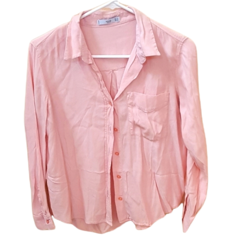 MNG Basics Long sleeve collared shirt